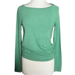 ABBOT & Main Ladies Wide Scoop Neck Raglan Sleeve Pullover Top